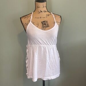Old‎ Navy Womens Flowy Casual Feminine Vacation Beachwear Halter Top White Small